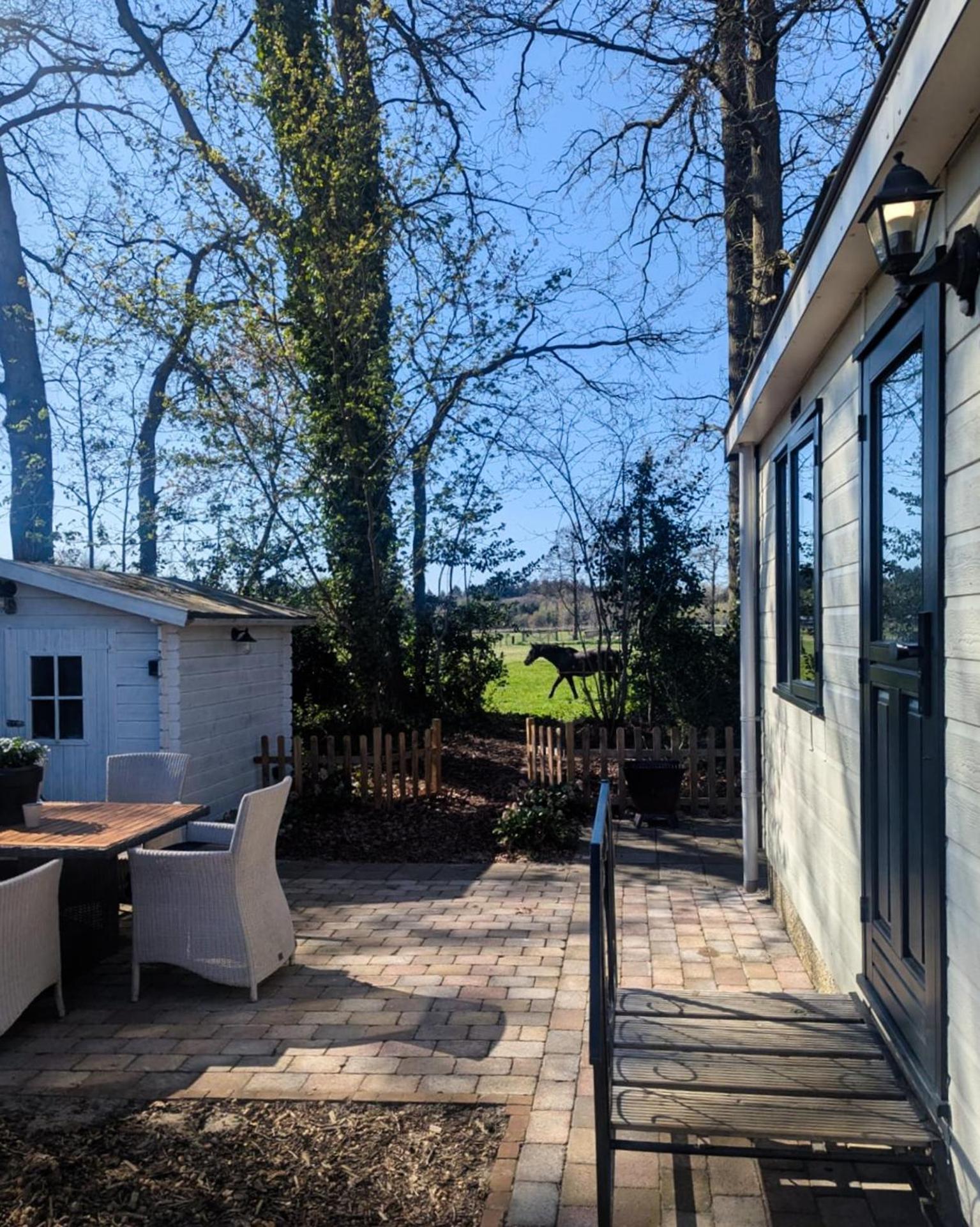 Hotel Chique Chalet Met Zicht Over De Weilanden Op De Veluwe Epe Buitenkant foto